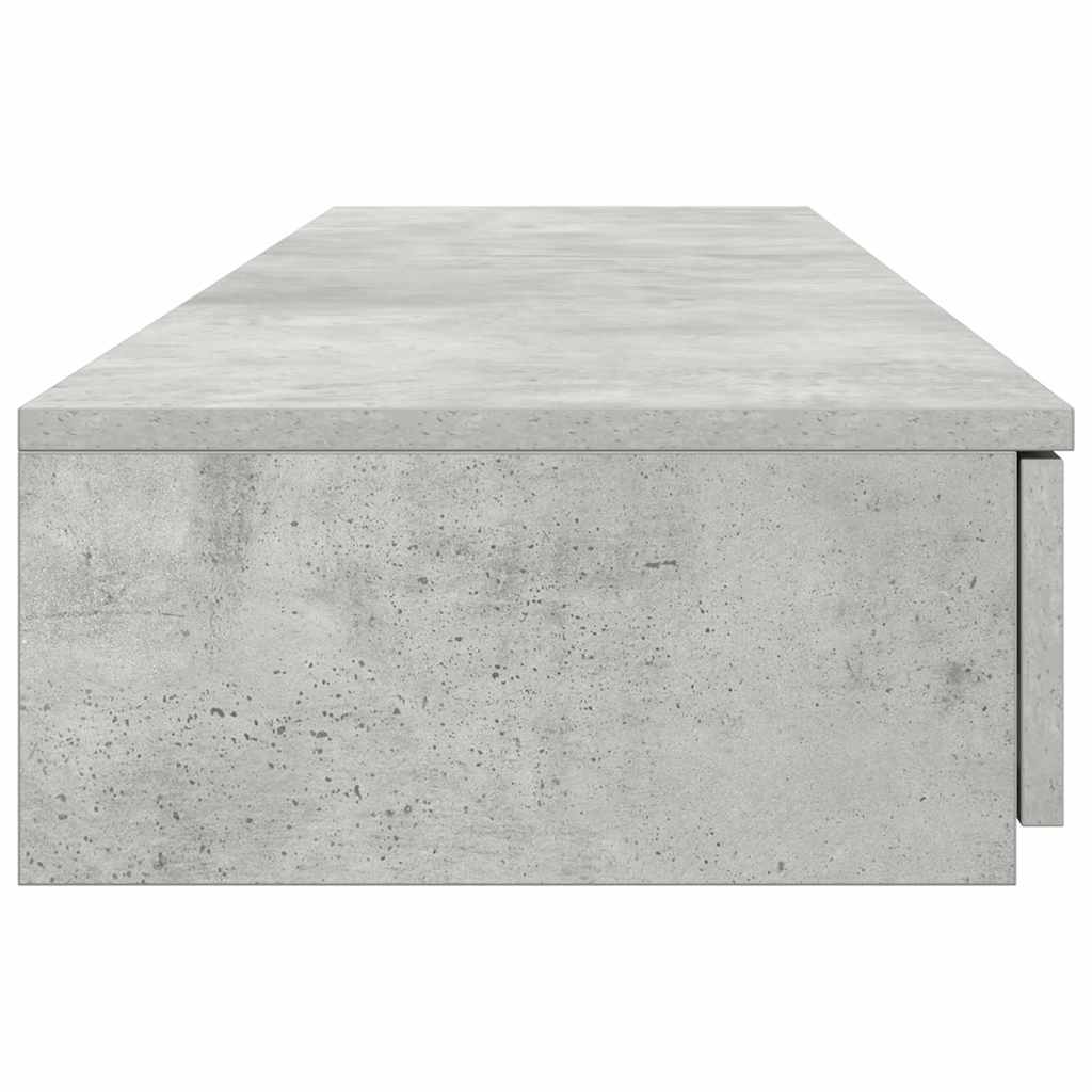 Ladice za krevet s ladicama Betonski sivi 140 x 36,5 x 16,5 cm