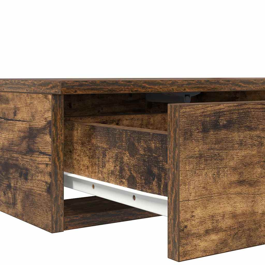 Ladice za krevet s ladicama Dimljeni hrast 140 x 36,5 x 16,5 cm
