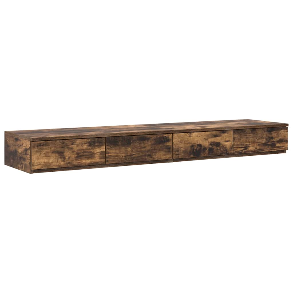 Ladice za krevet s ladicama Dimljeni hrast 140 x 36,5 x 16,5 cm