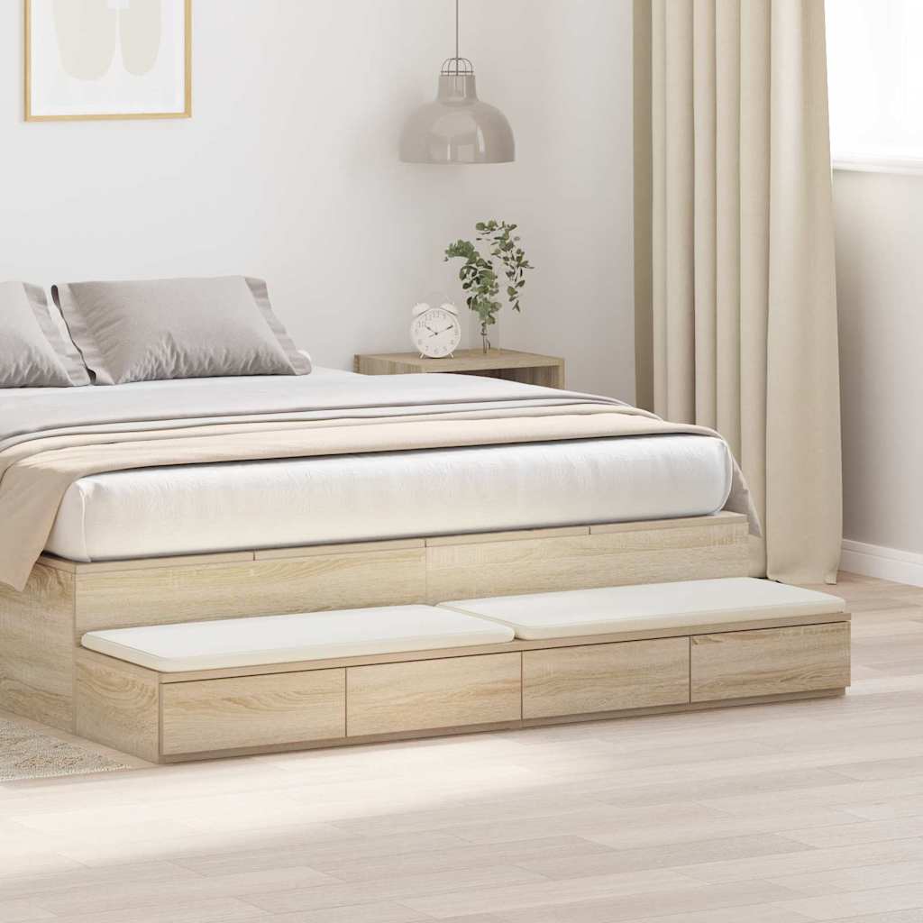 Ladice za krevet s ladicama Sonoma hrast 150 x 36,5 x 16,5 cm