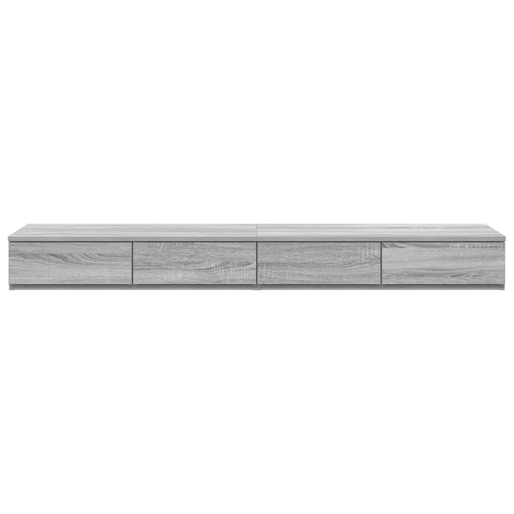 Ladice za krevet s ladicama Siva Sonoma 150 x 36,5 x 16,5 cm