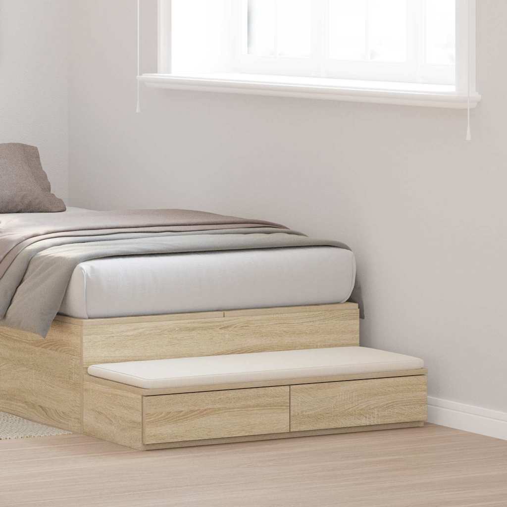 Ladice za krevet s ladicama Sonoma hrast 75 x 36,5 x 16,5 cm