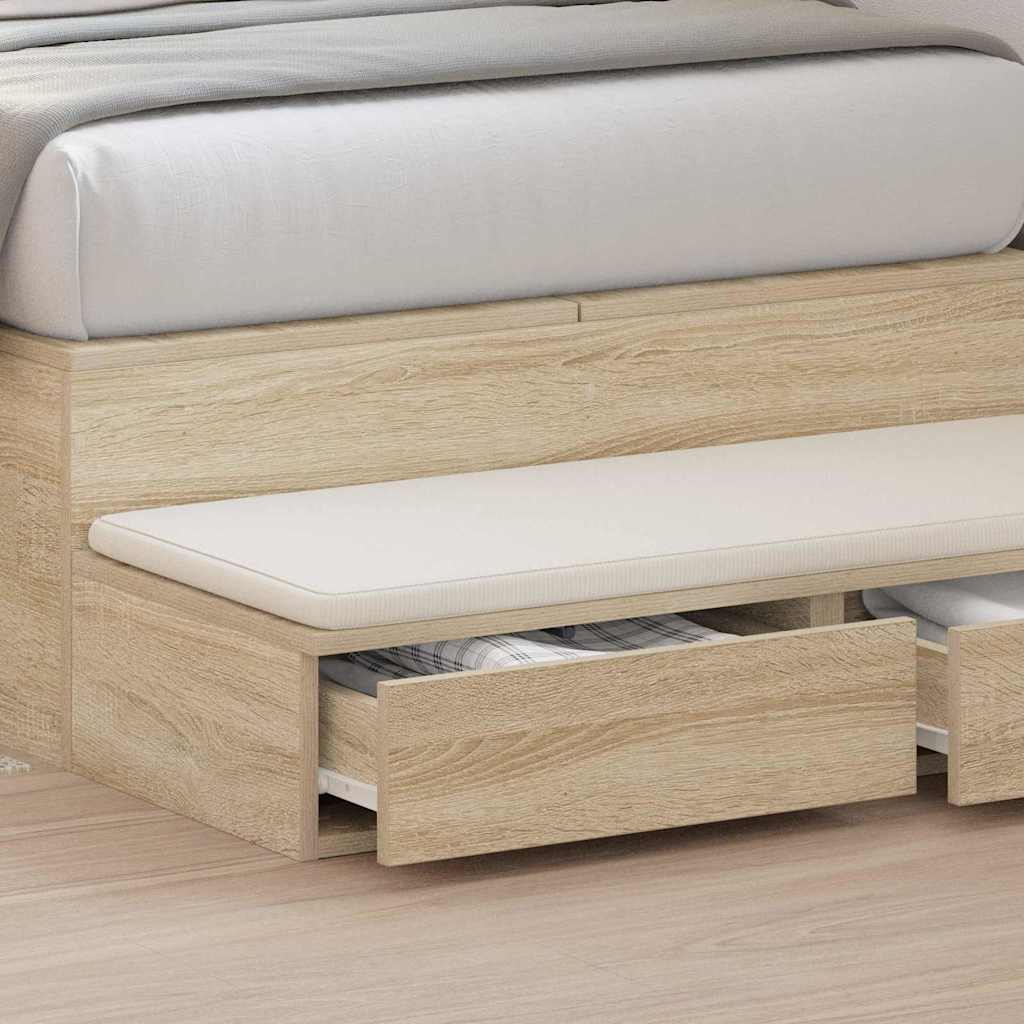 Ladice za krevet s ladicama Sonoma hrast 75 x 36,5 x 16,5 cm