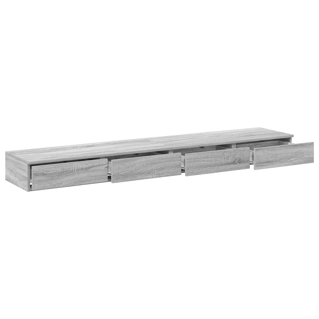 Ladice za krevet s ladicama Siva Sonoma 180 x 36,5 x 16,5 cm