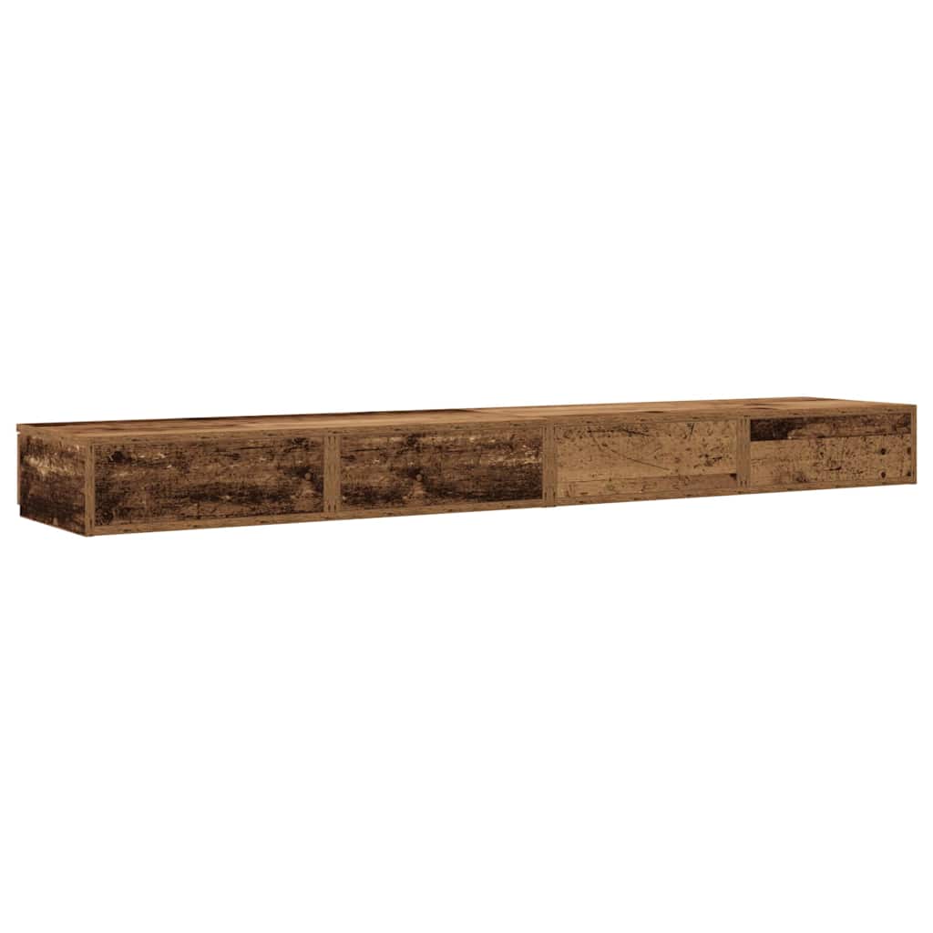 Ladice za krevet s ladicama Staro drvo 180 x 36,5 x 16,5 cm