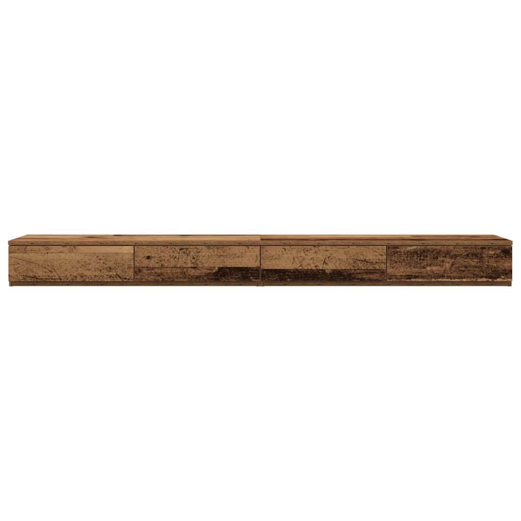 Ladice za krevet s ladicama Staro drvo 180 x 36,5 x 16,5 cm
