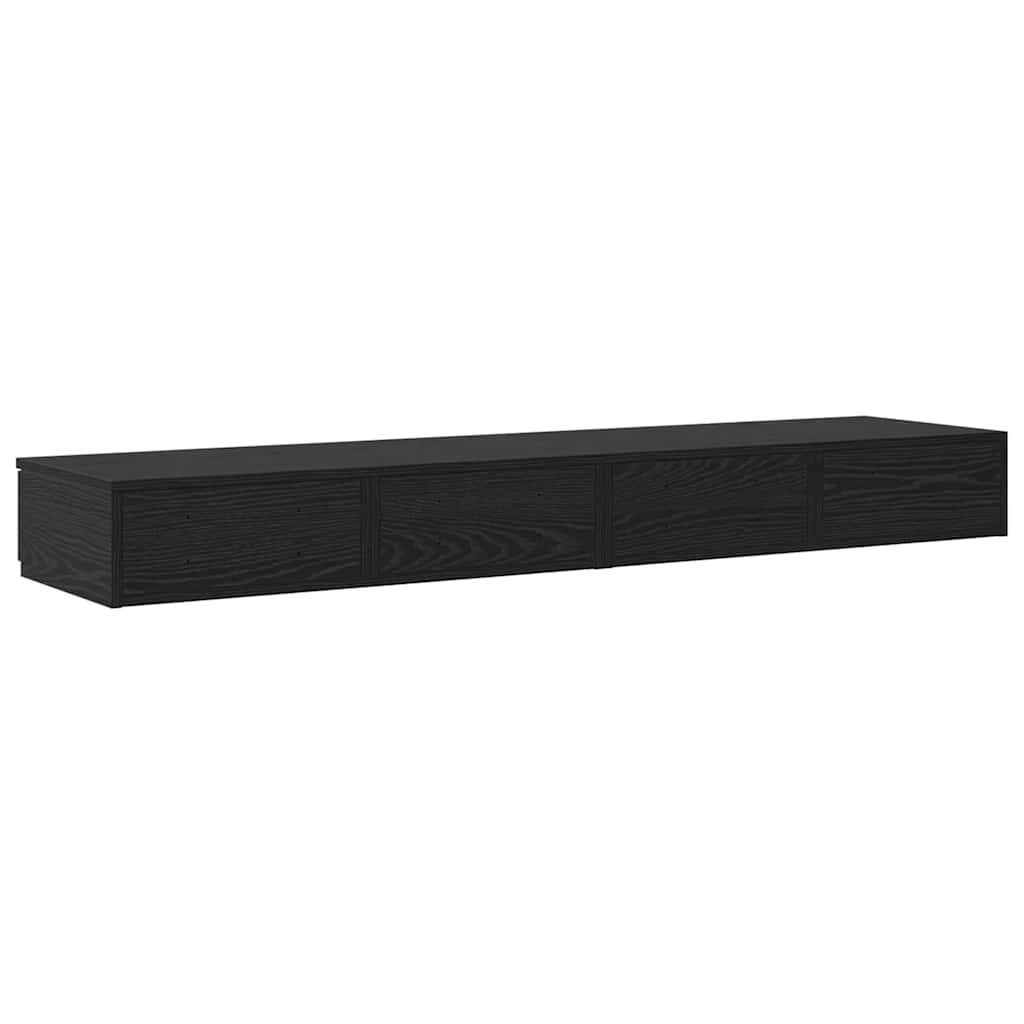 Ladice za krevet s ladicama Crni hrast 135 x 36,5 x 16,5 cm
