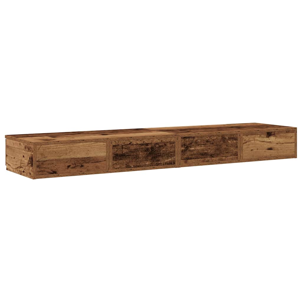 Ladice za krevet s ladicama Staro drvo 135 x 36,5 x 16,5 cm