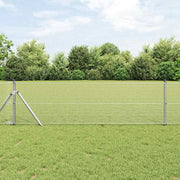 Zavarena žičana ograda 1000 x 40 cm Srebrno