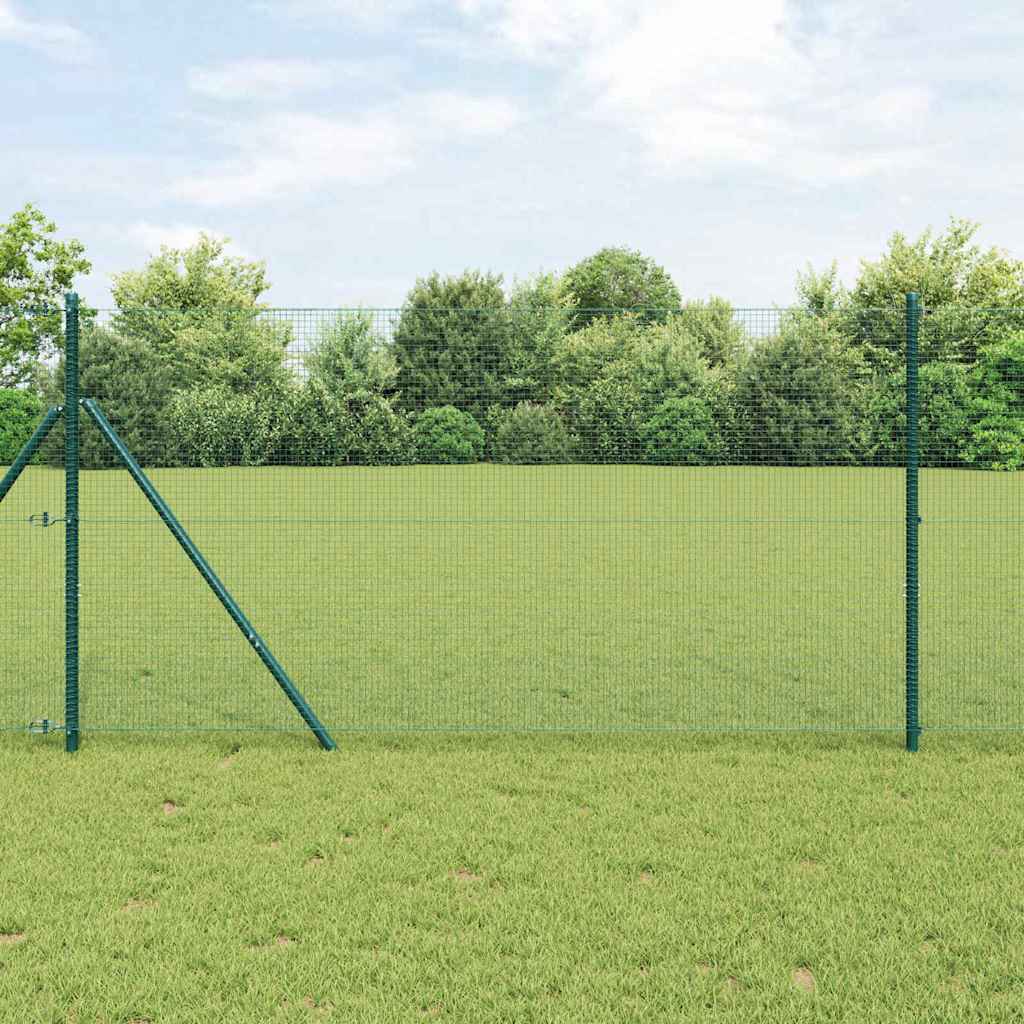 Zavarena žičana ograda 5000 x 140 cm Zelena