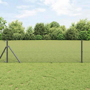 Zavarena žičana ograda 2500 x 40 cm Siva