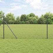 Zavarena žičana ograda 5000 x 100 cm Siva