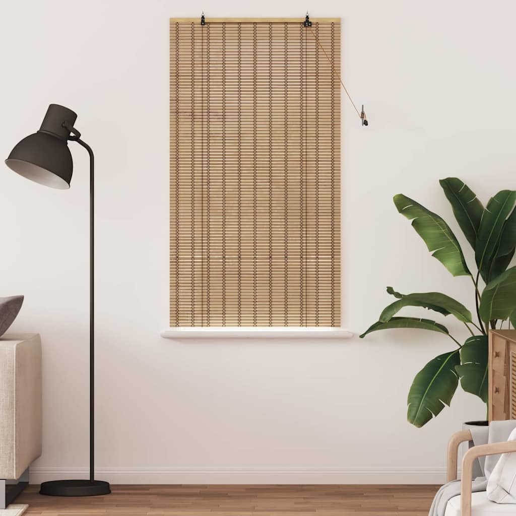 Rolo zavjesa sa zavjesama Priroda 80 x 220 cm bambus