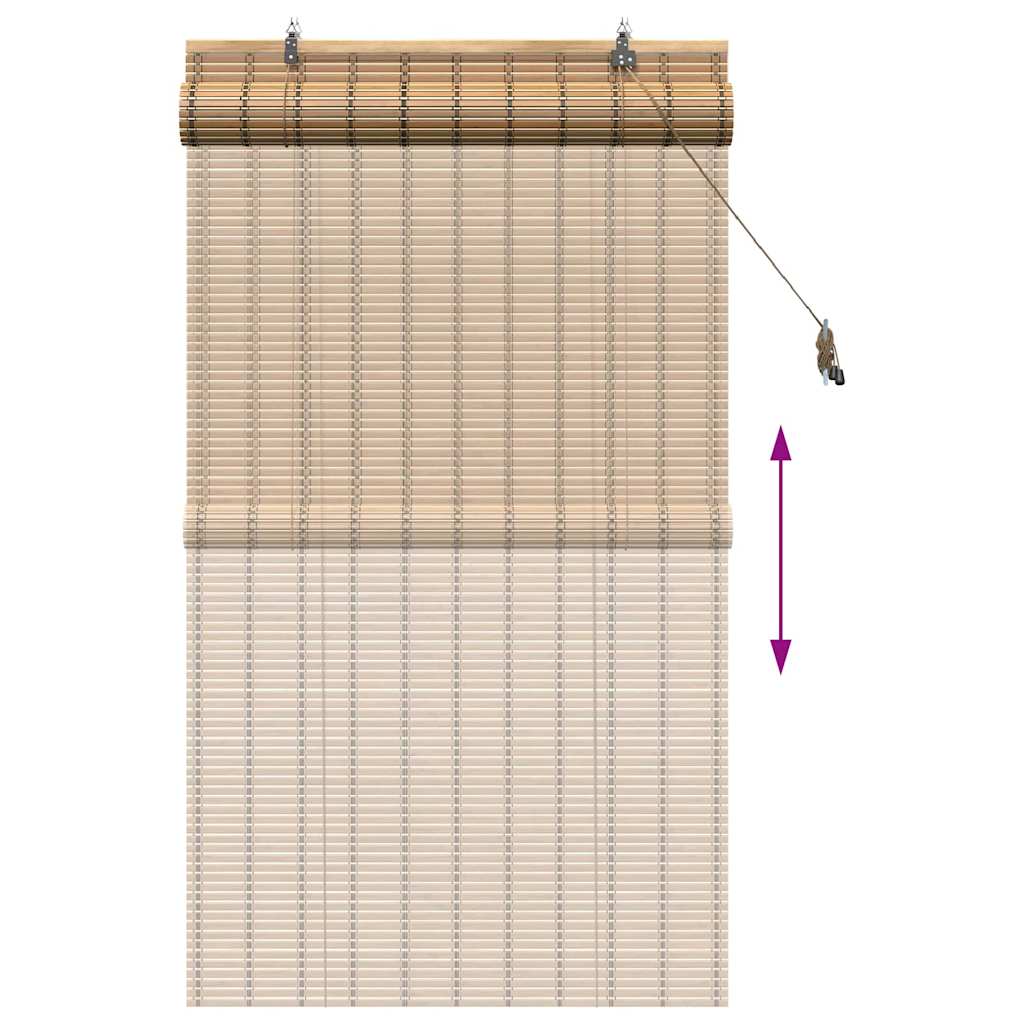 Rolo zavjesa sa zavjesama Priroda 80 x 220 cm bambus
