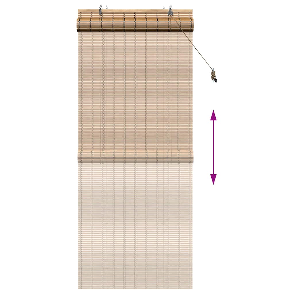 Rolo zavjesa sa zavjesama Priroda 90 x 220 cm bambus