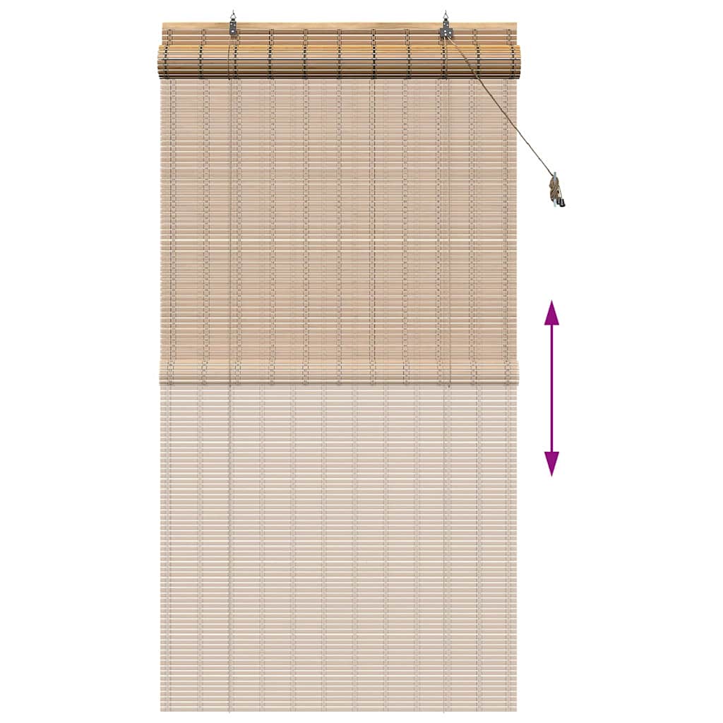 Rolo zavjesa sa zavjesama Priroda 100 x 220 cm bambus