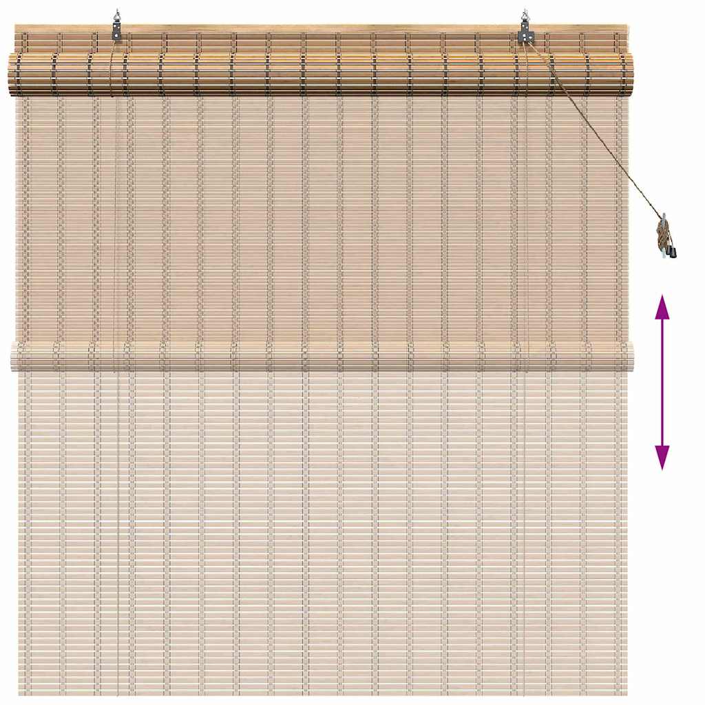Rolo zavjesa sa zavjesama Priroda 150 x 160 cm bambus
