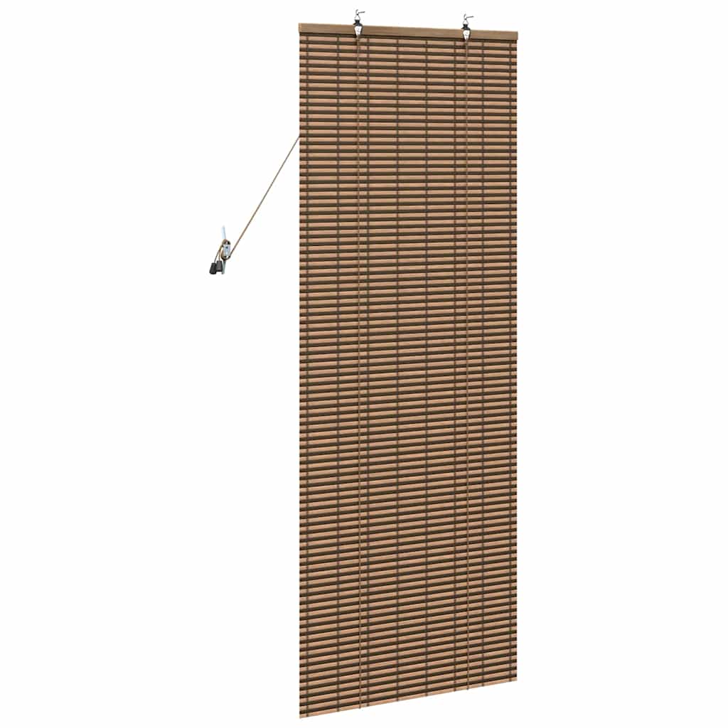 Rolo zavjesa sa zavjesama Smeđa 60 x 160 cm bambus