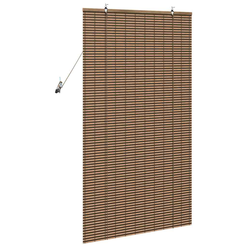 Rolo zavjesa sa zavjesama Smeđa 80 x 160 cm bambus