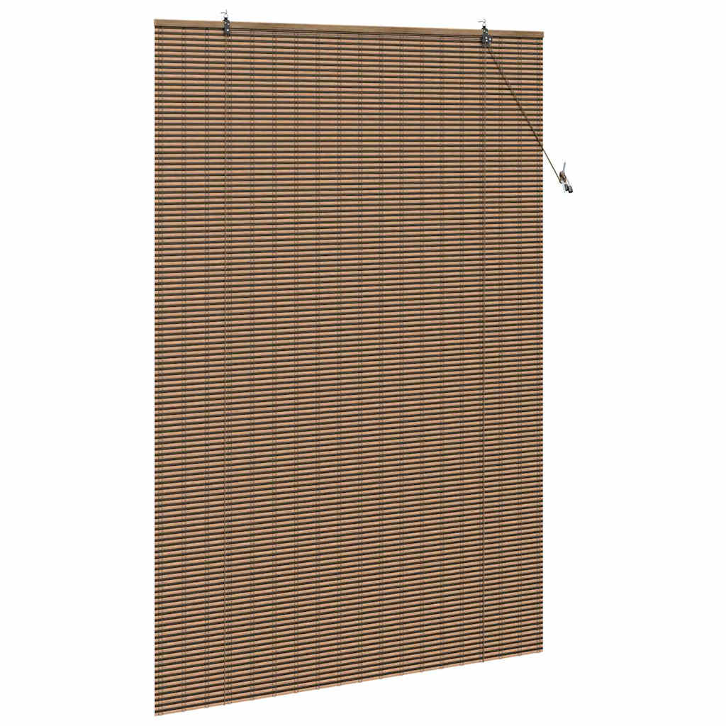 Rolo zavjesa sa zavjesama Smeđa 140 x 220 cm bambus