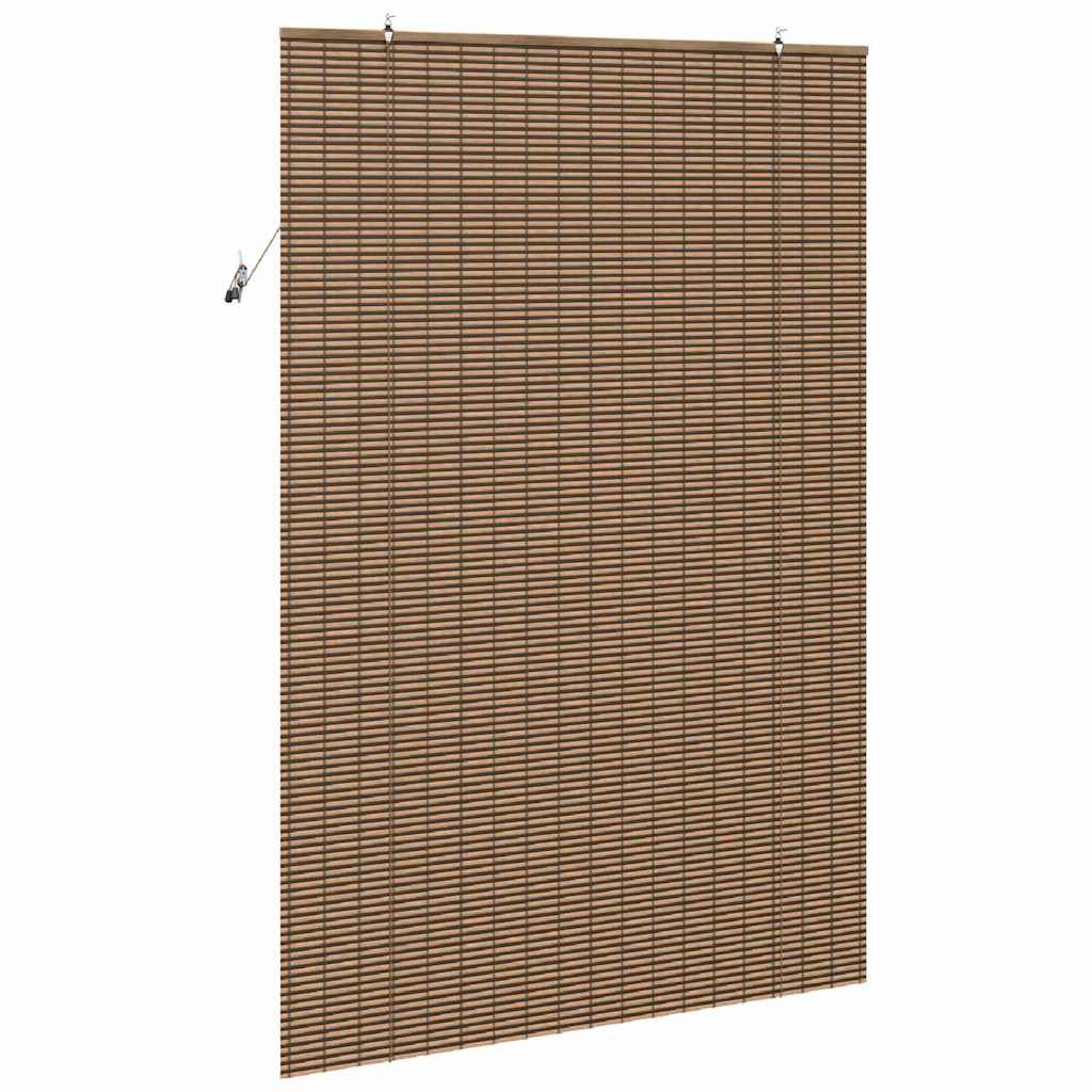 Rolo zavjesa sa zavjesama Smeđa 140 x 220 cm bambus