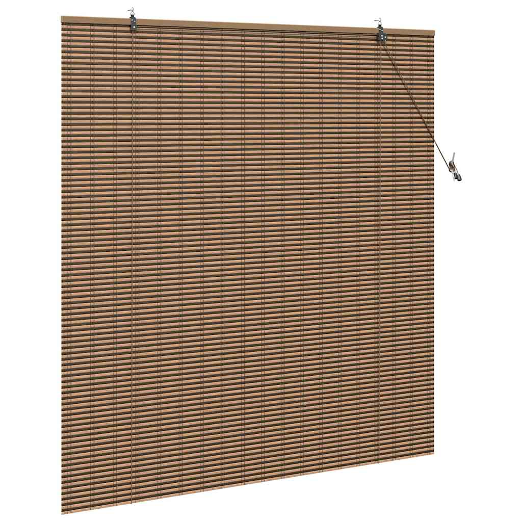 Rolo zavjesa sa zavjesama Smeđa 150 x 160 cm bambus