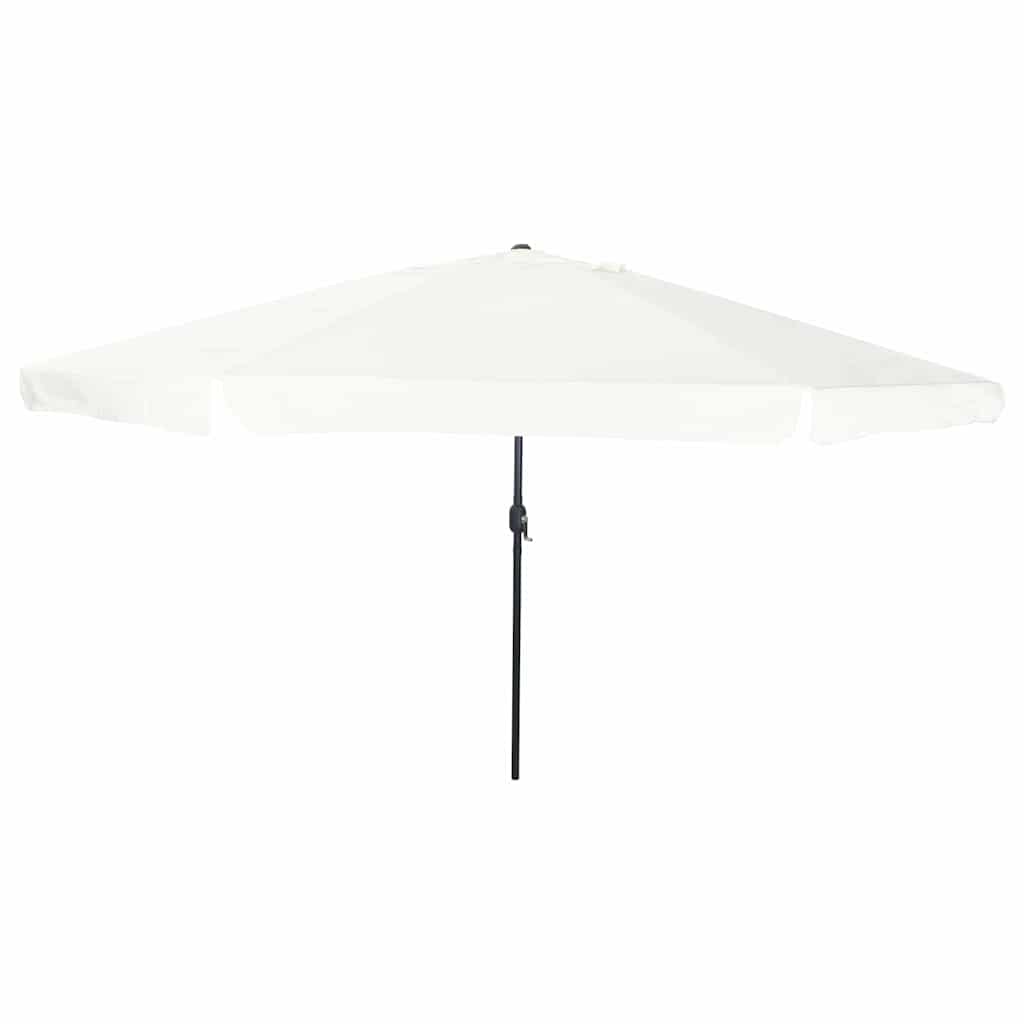 Vrtni suncobran Pijesak 394 x 394 x 248 cm Poliester i čelik