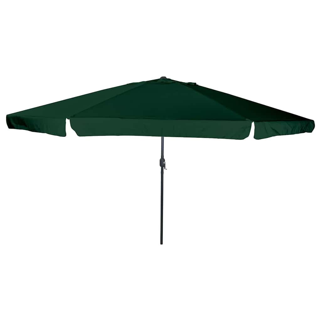 Vrtni suncobran Zelena 394 x 394 x 248 cm Poliester i čelik