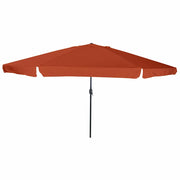 Vrtni suncobran Terakota 394 x 394 x 248 cm Poliester i čelik