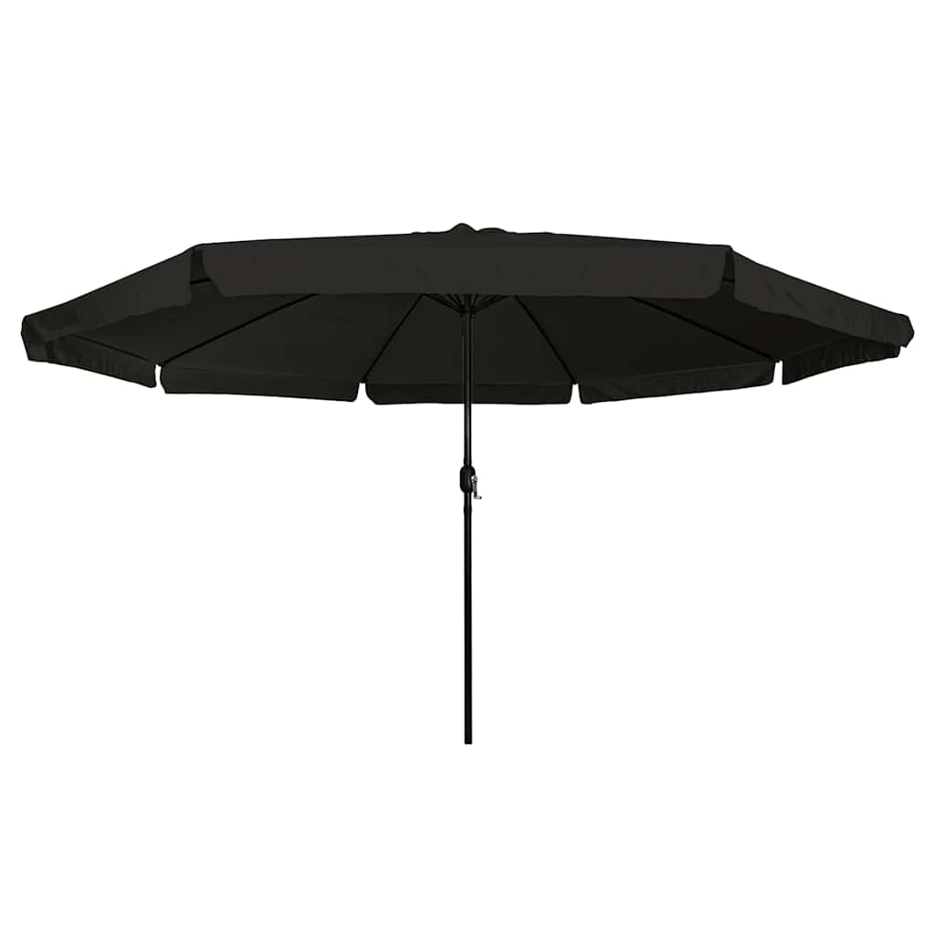 Vrtni suncobran Crna 394 x 394 x 248 cm Poliester i čelik