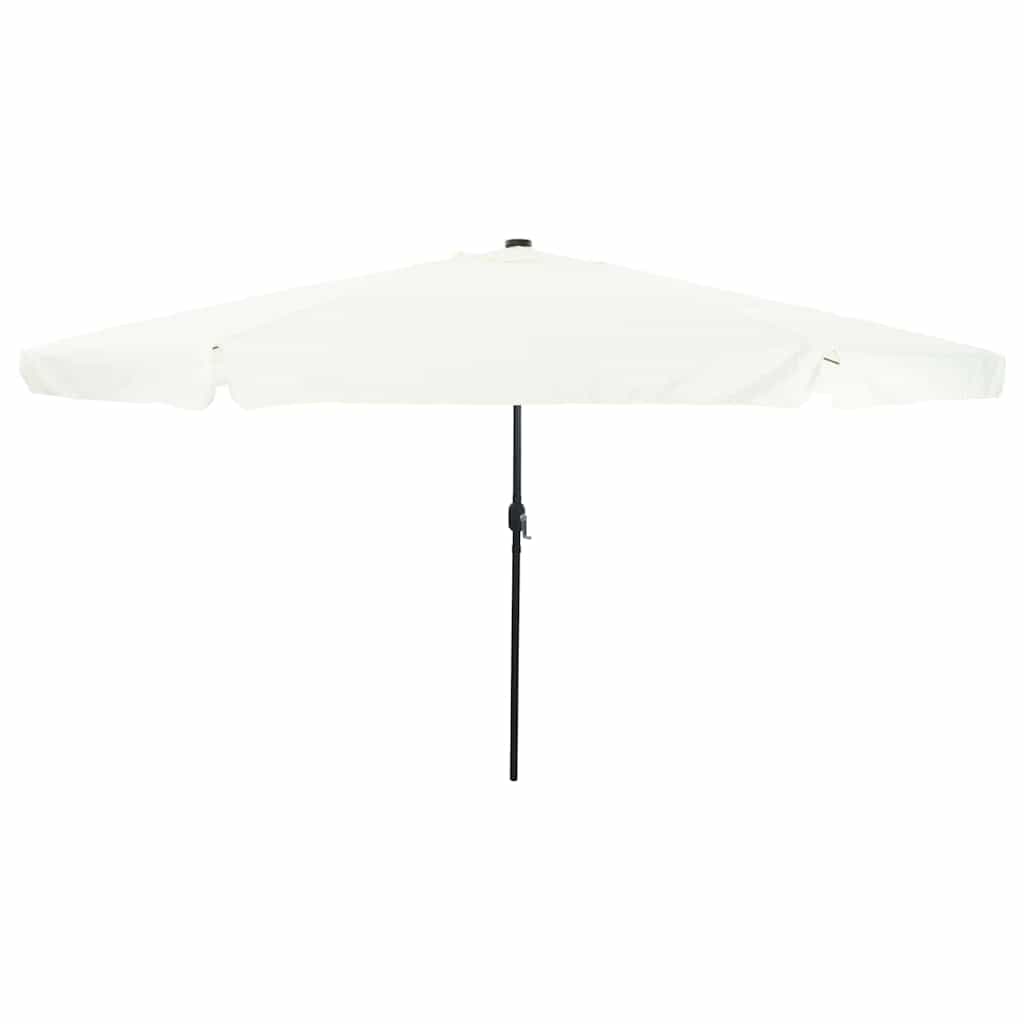 Vrtni suncobran Pijesak i antracit 395 x 395 x 245 cm Poliester