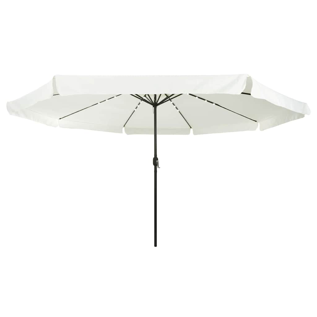 Vrtni suncobran Pijesak i antracit 395 x 395 x 245 cm Poliester
