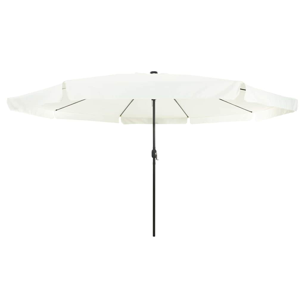 Vrtni suncobran Pijesak i antracit 395 x 395 x 245 cm Poliester