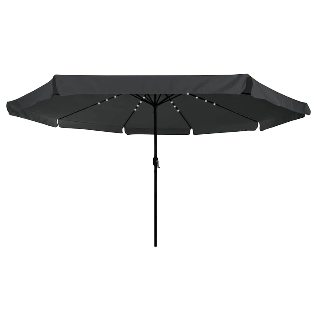 Vrtni suncobran Antracit 395 x 395 x 245 cm Poliester