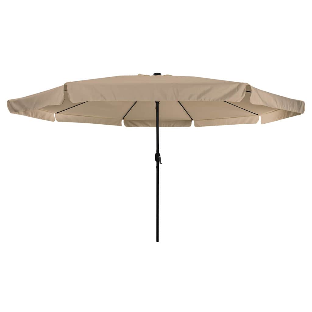 Vrtni suncobran Sivo-smeđa 395 x 395 x 245 cm Poliester