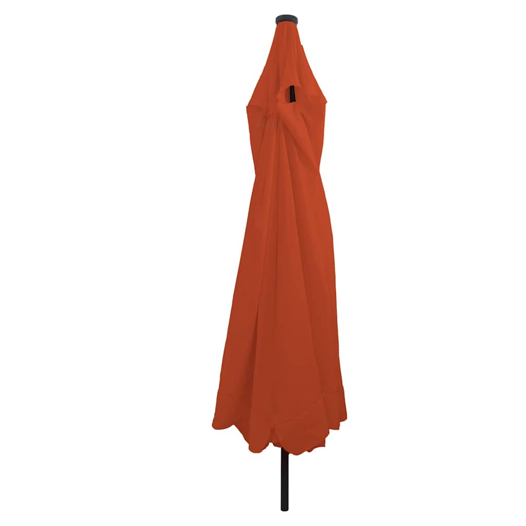 Vrtni suncobran Terakota 395 x 395 x 245 cm Poliester