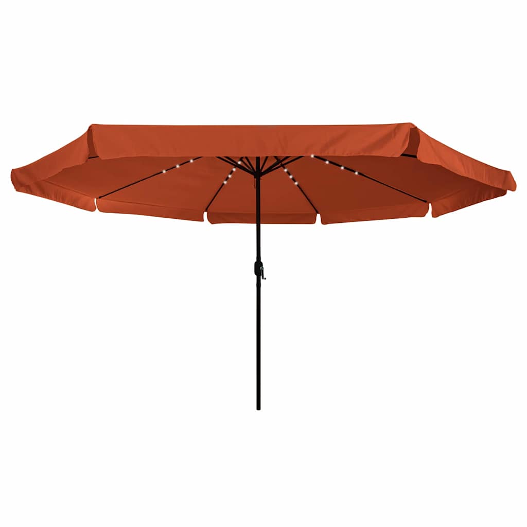 Vrtni suncobran Terakota 395 x 395 x 245 cm Poliester