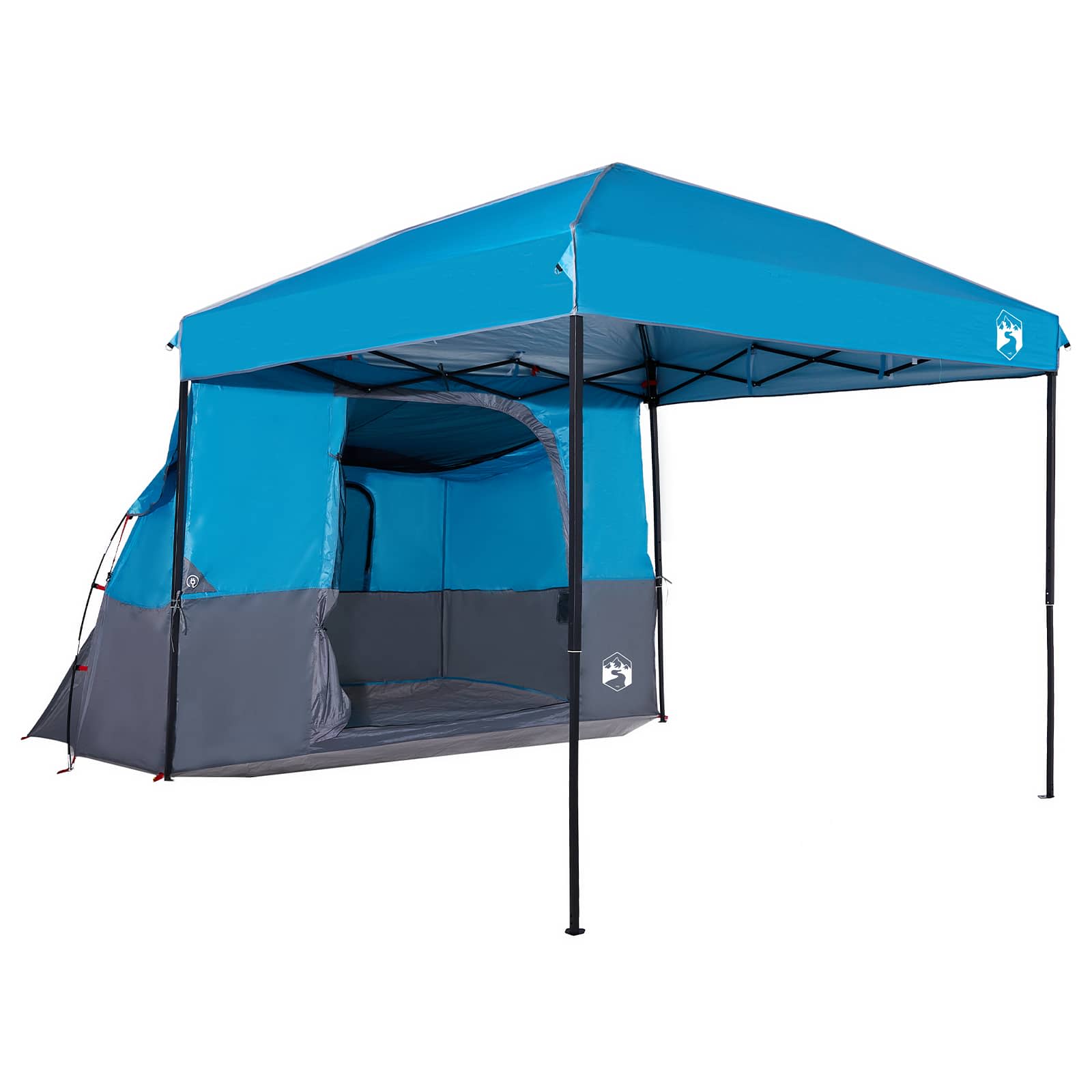 Set Kamp Šatora s krovom s pohranom 2 pcs Plava Tafta i Tkanina