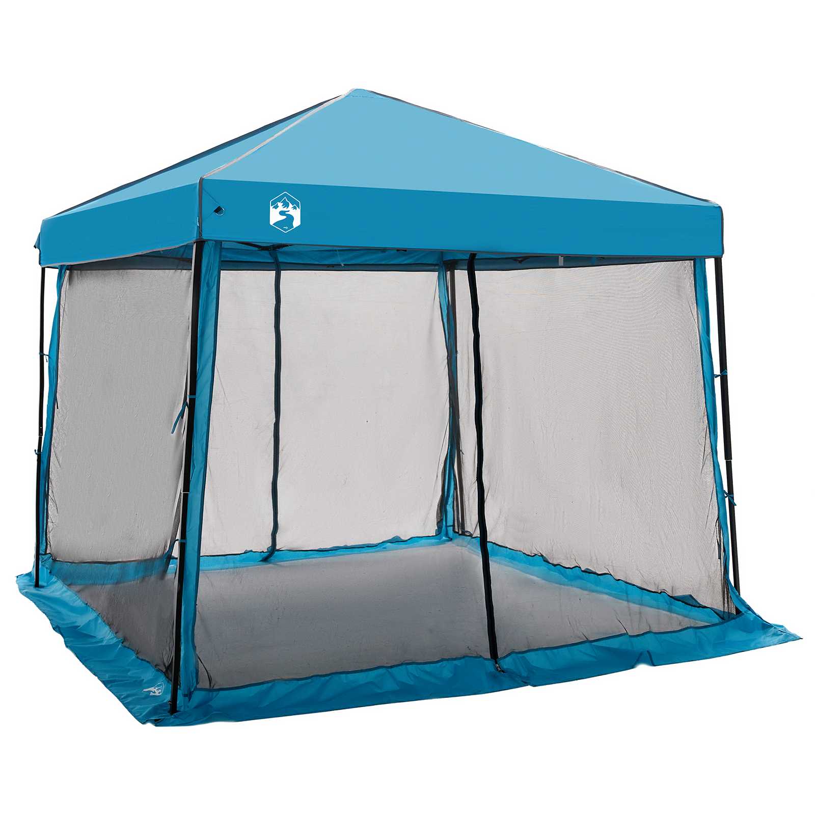 Set Kamp Šatora s krovom s pohranom 2 pcs Plava Tafta i Tkanina