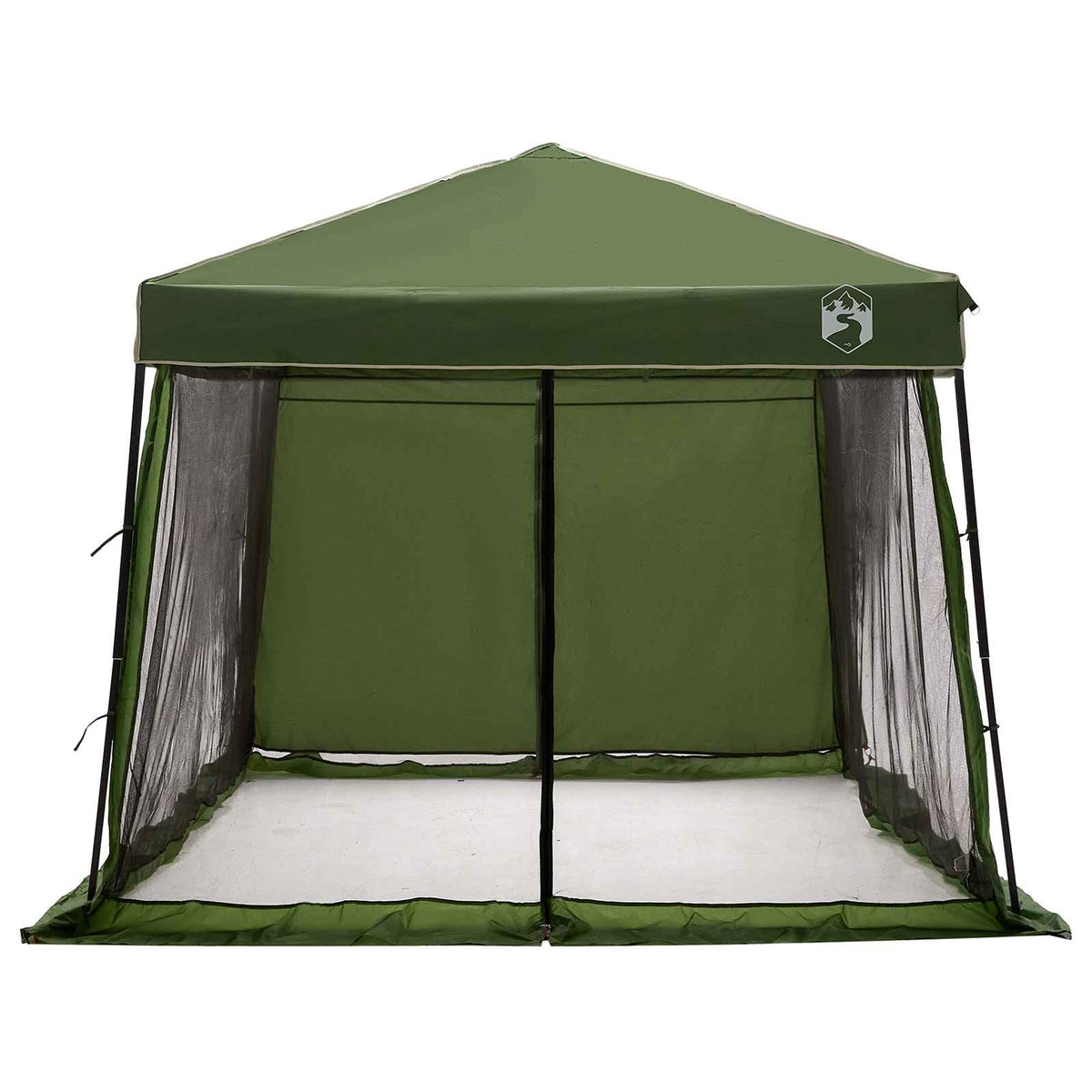 Set Kamp Šatora s krovom 2 pcs Zelena Tafta i Tkanina