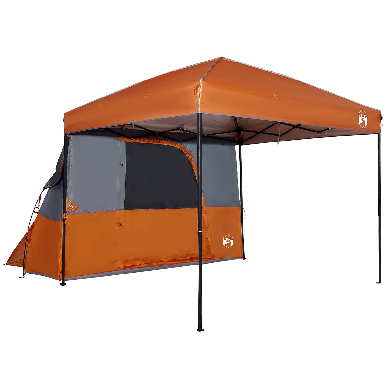 Set Kamp Šatora s krovom 2 pcs Narančasta Tafta i Tkanina
