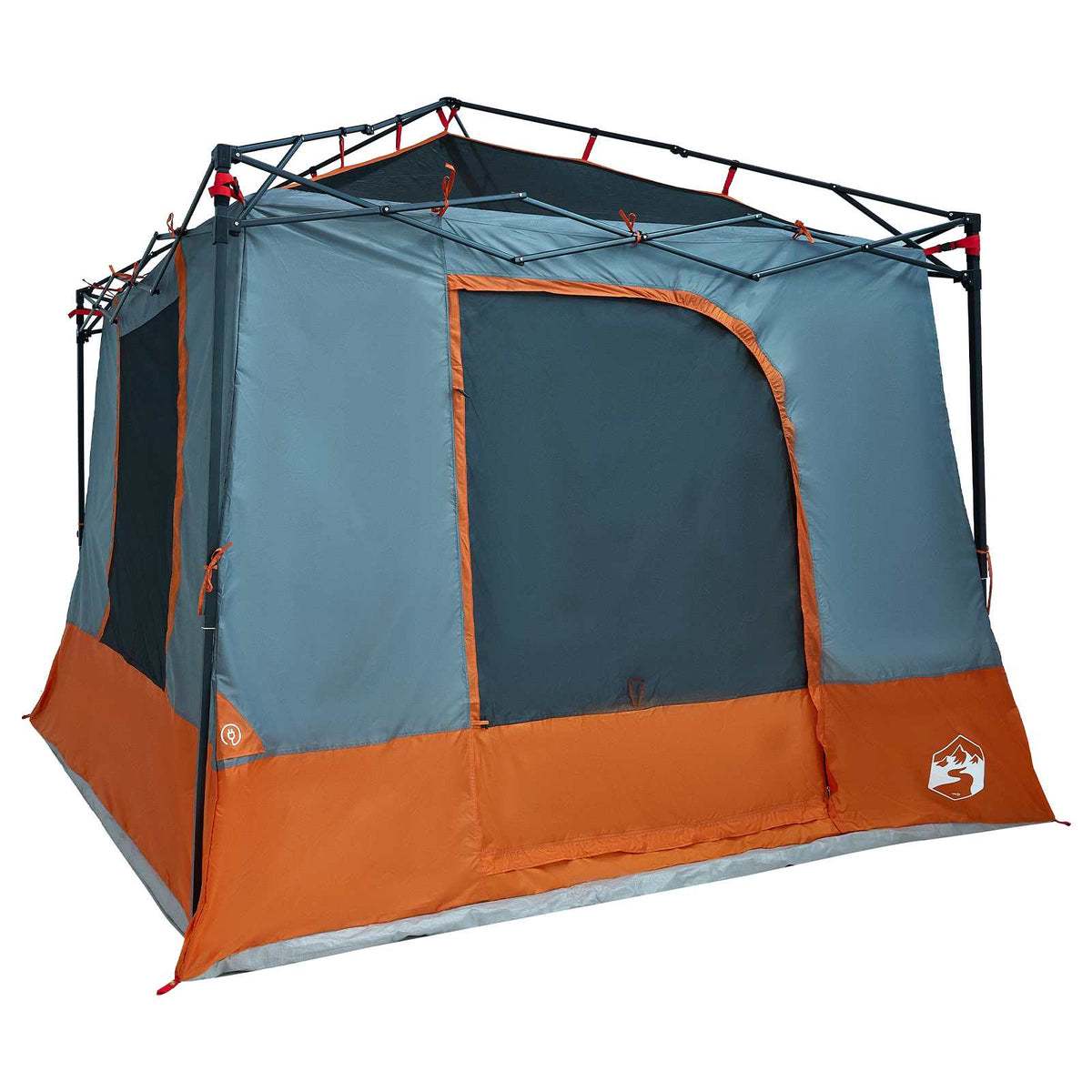 Set Kamp Šatora 2 pcs Siva i narančasta Tafta i Tkanina