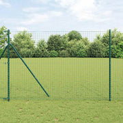 Euro ograda Zelena 1,5 x 10 m Željezo prekriveno PVC-om