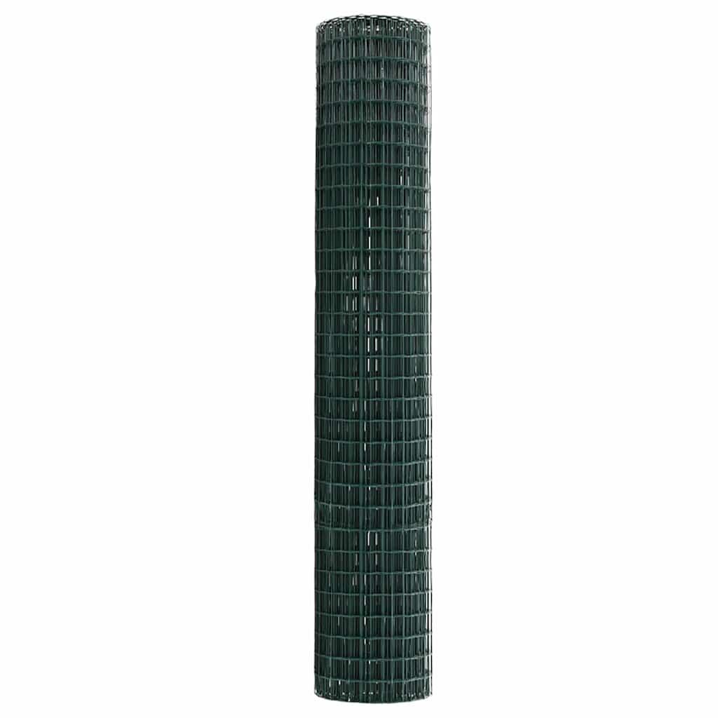 Euro ograda Zelena 1,5 x 10 m Željezo prekriveno PVC-om