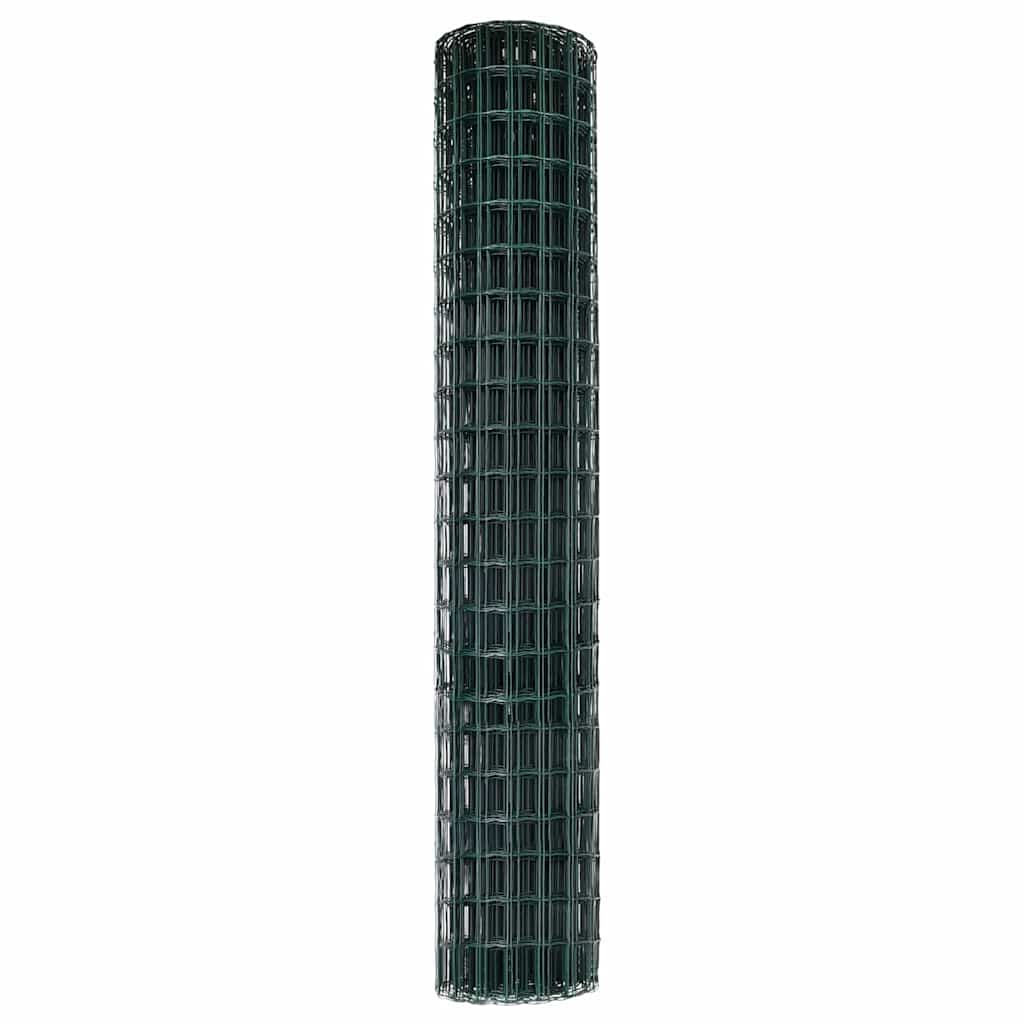 Euro ograda Zelena 1,5 x 10 m Željezo prekriveno PVC-om