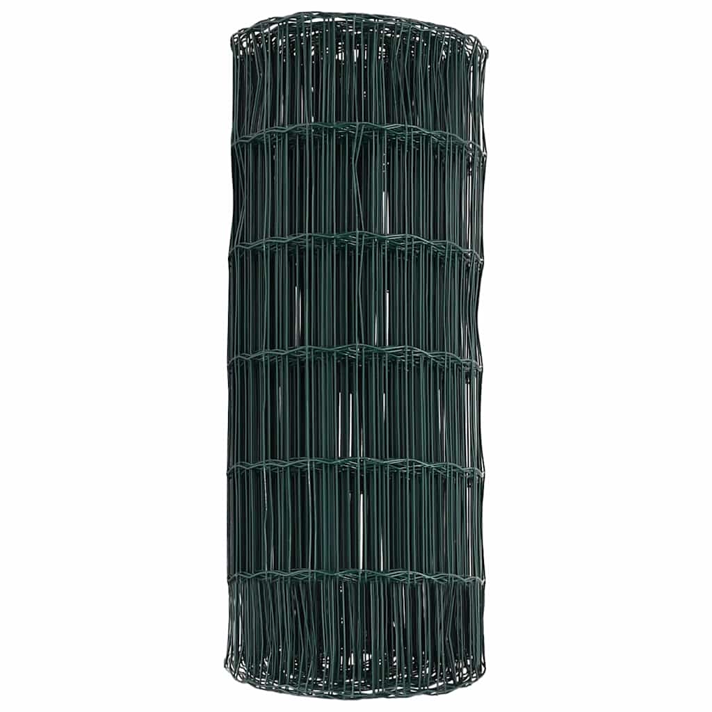 Euro ograda Zelena 0,8 x 10 m Željezo prekriveno PVC-om