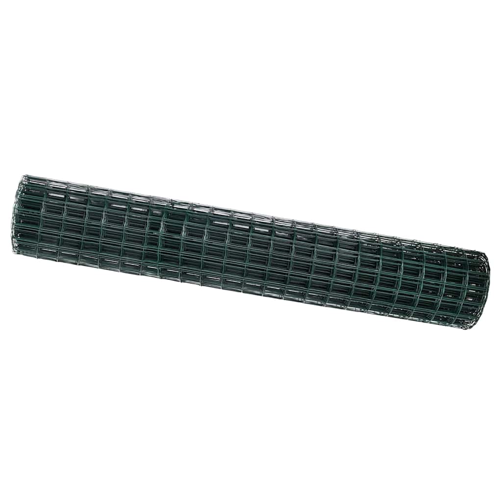 Euro ograda Zelena 1,5 x 10 m Željezo prekriveno PVC-om