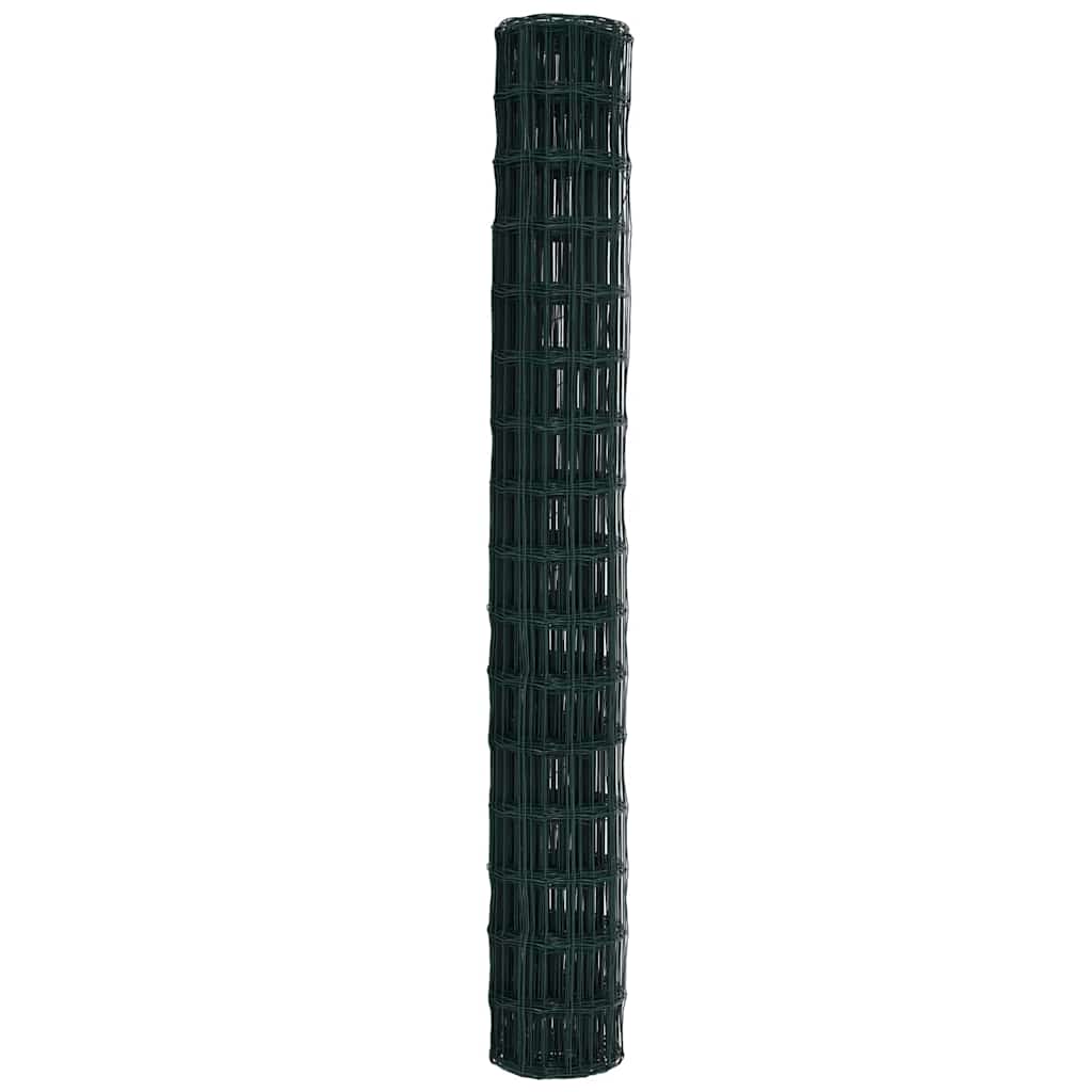 Euro ograda Zelena 1,5 x 10 m Željezo prekriveno PVC-om