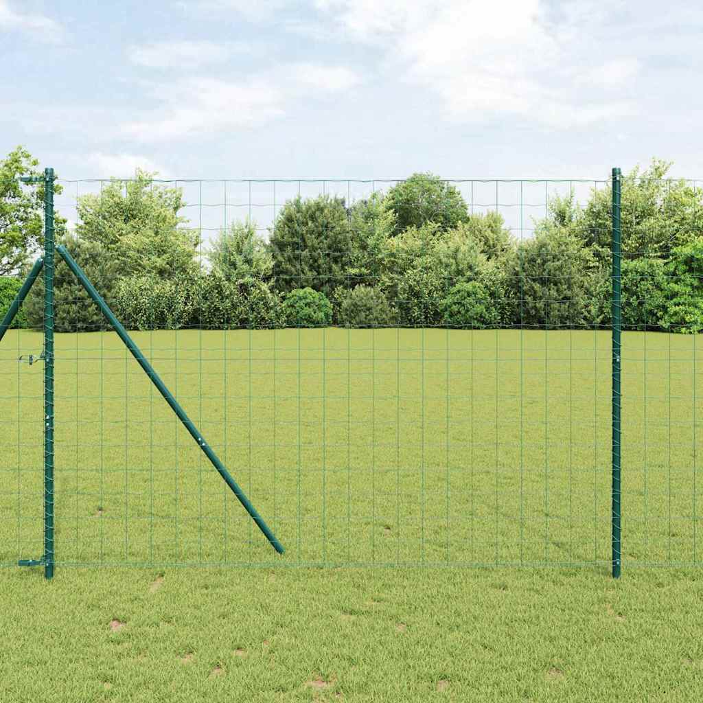 Euro ograda Zelena 1.6 x 10m Željezo prekriveno PVC-om