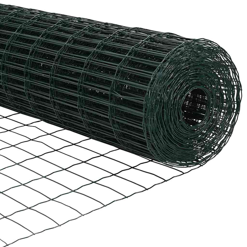 Euro ograda Zelena 0,4 x 25 m Željezo prekriveno PVC-om